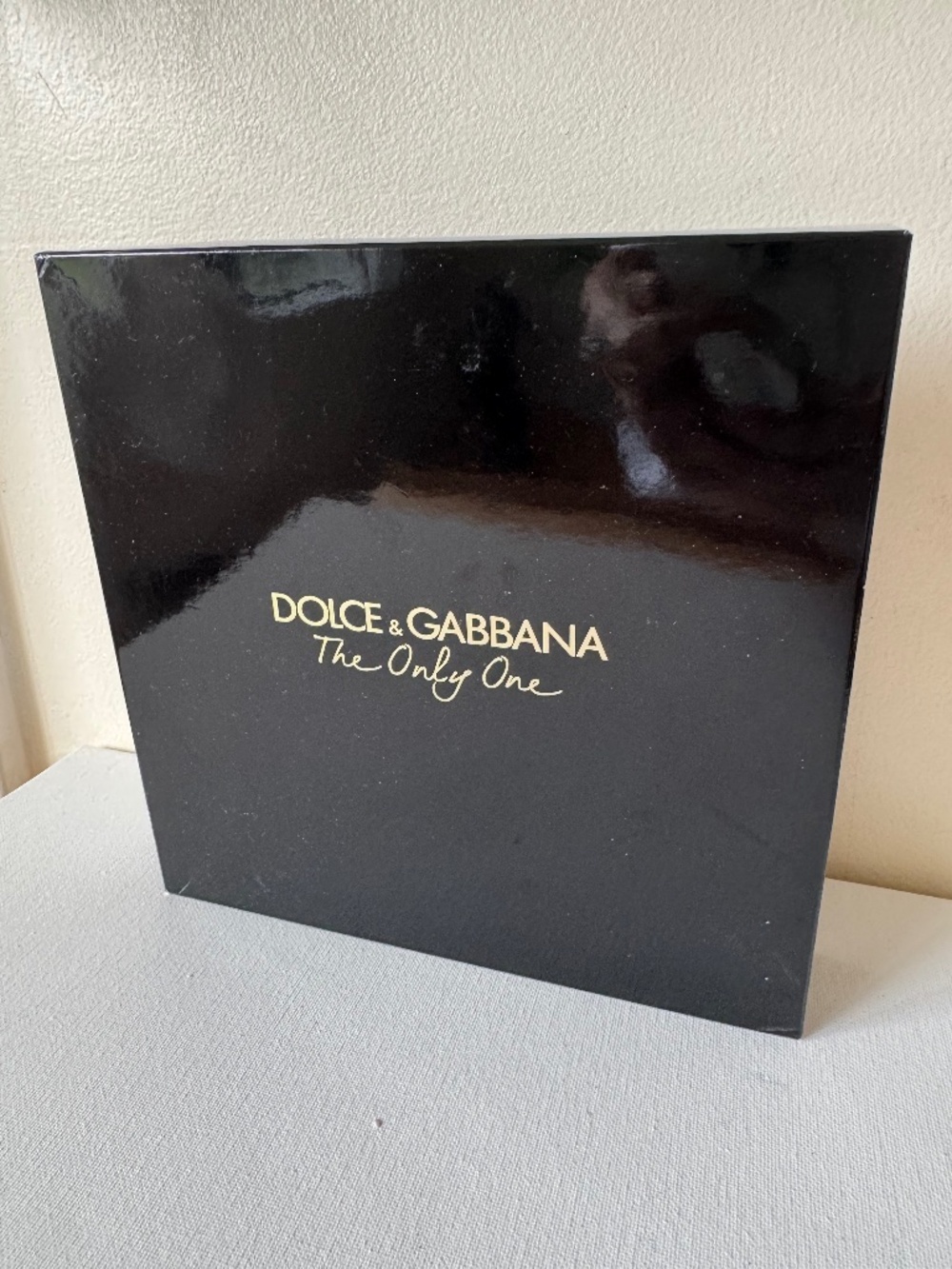 Dolce & Gabbana The Only One Trio Black Patent Cosmetic Pouches w/box